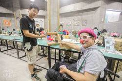 手套縫紉參觀區