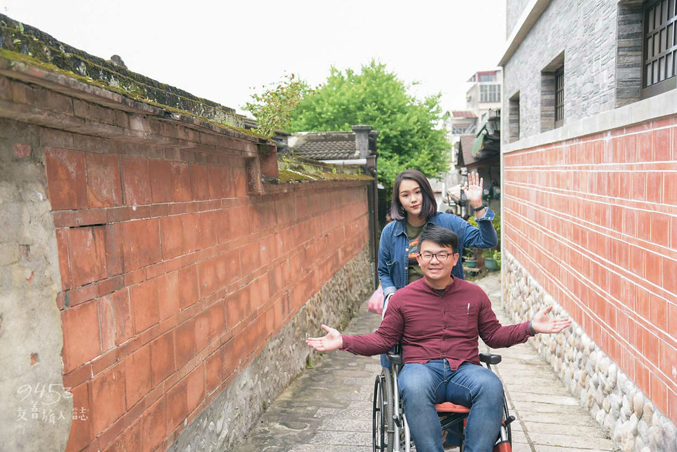 北埔蜿蜒的巷弄