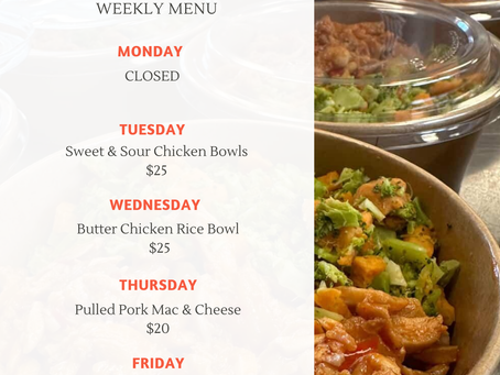 Menu May 11 - 15