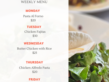 Menu June 1-5