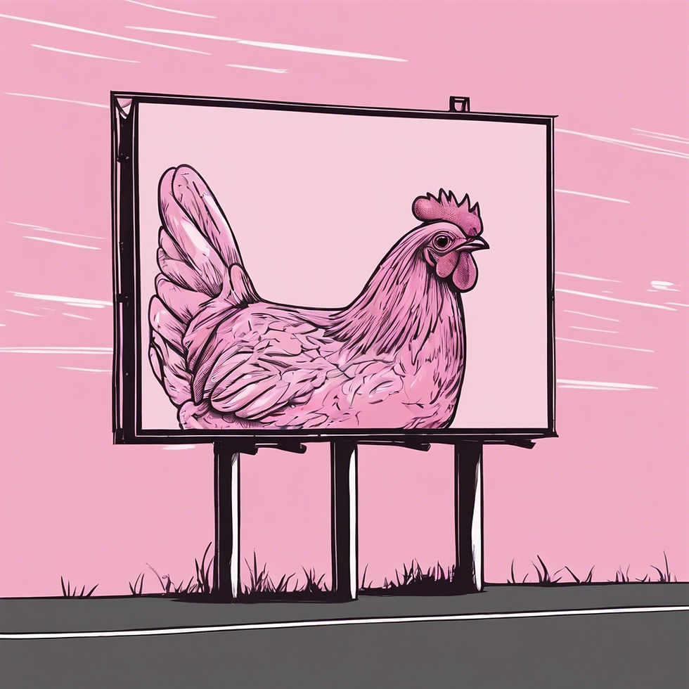 De kracht van roze kip en positionering