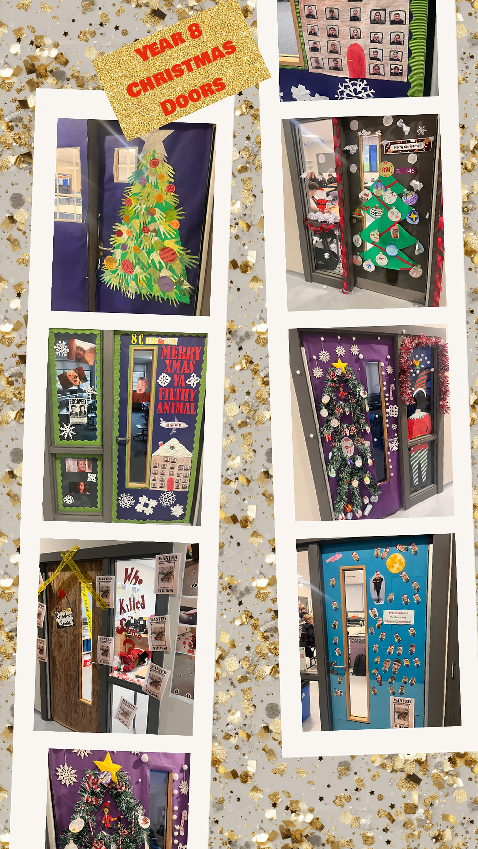 Annual Year 8 Christmas Door Competition brings festive cheer