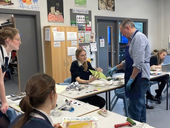 A Level Art students engage in printmaking workshop
