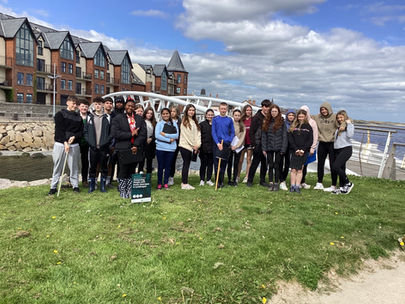 GCSE Geographers search for the source of Shimna