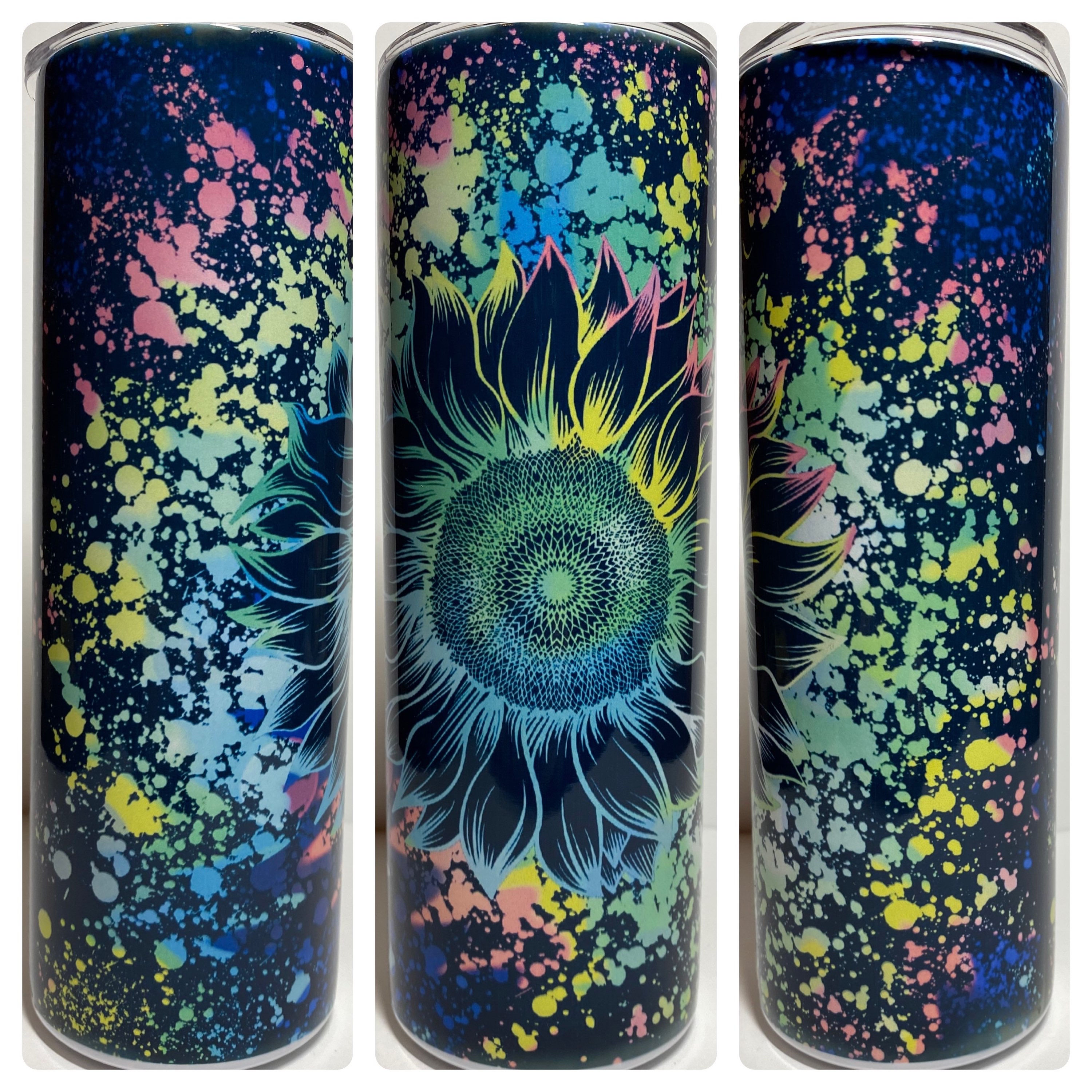Neon Sunflower Tumbler
