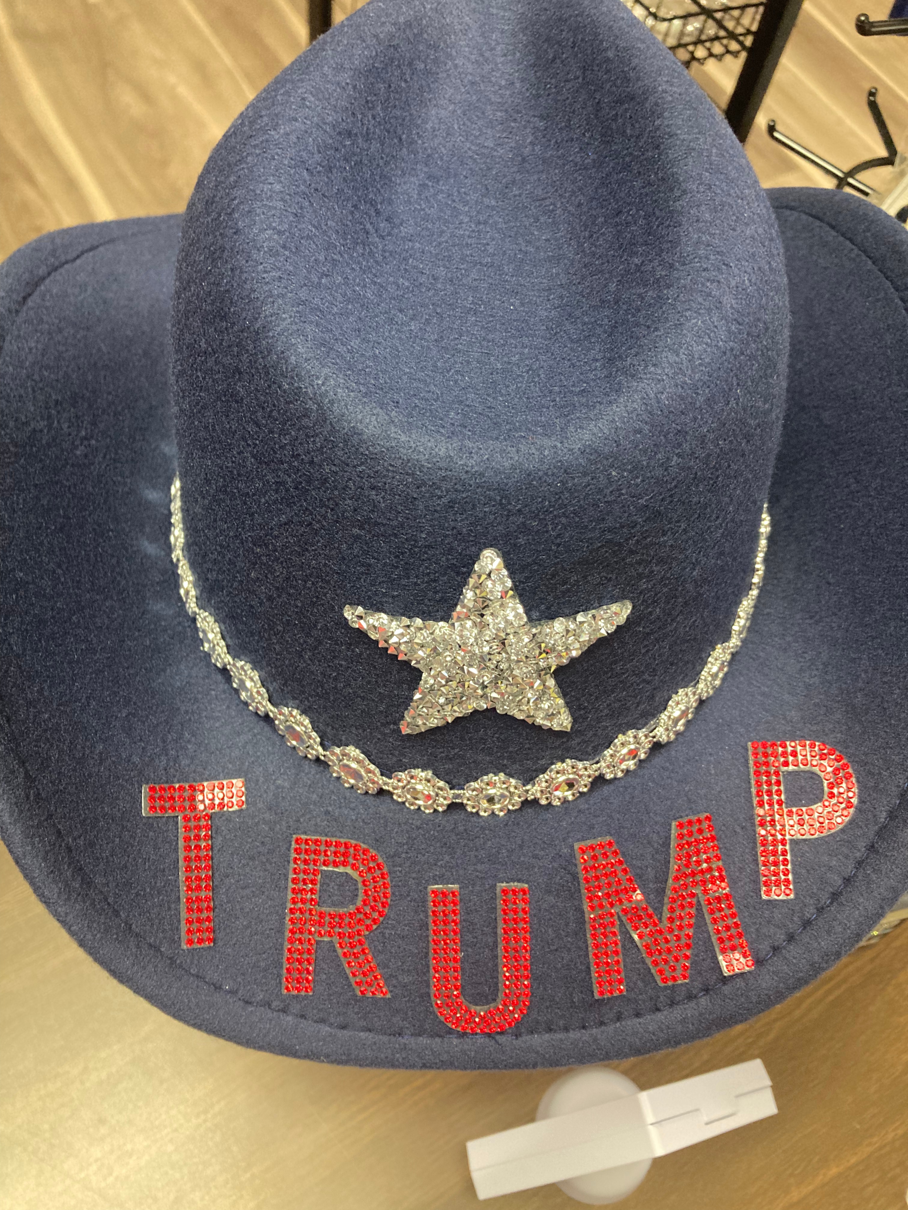 TRUMP XOXO - Navy and Red Rhinestone