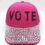 Thumbnail: VOTE GOP - Silver Rhinestone Pink Canvas