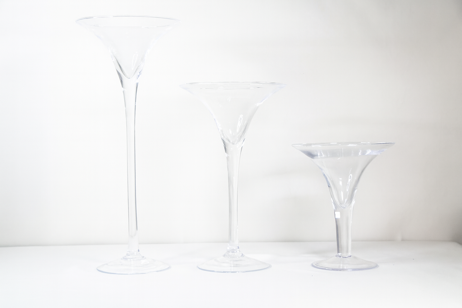 Martinivase, Glas (20cm/ 30 cm/ 40cm)