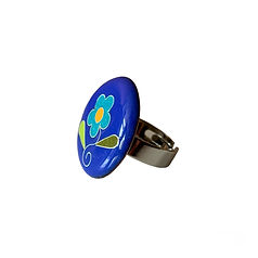 AnneMarieCaillet-emailleuse-bague fleur bleue emaux cloisonnes.jpg