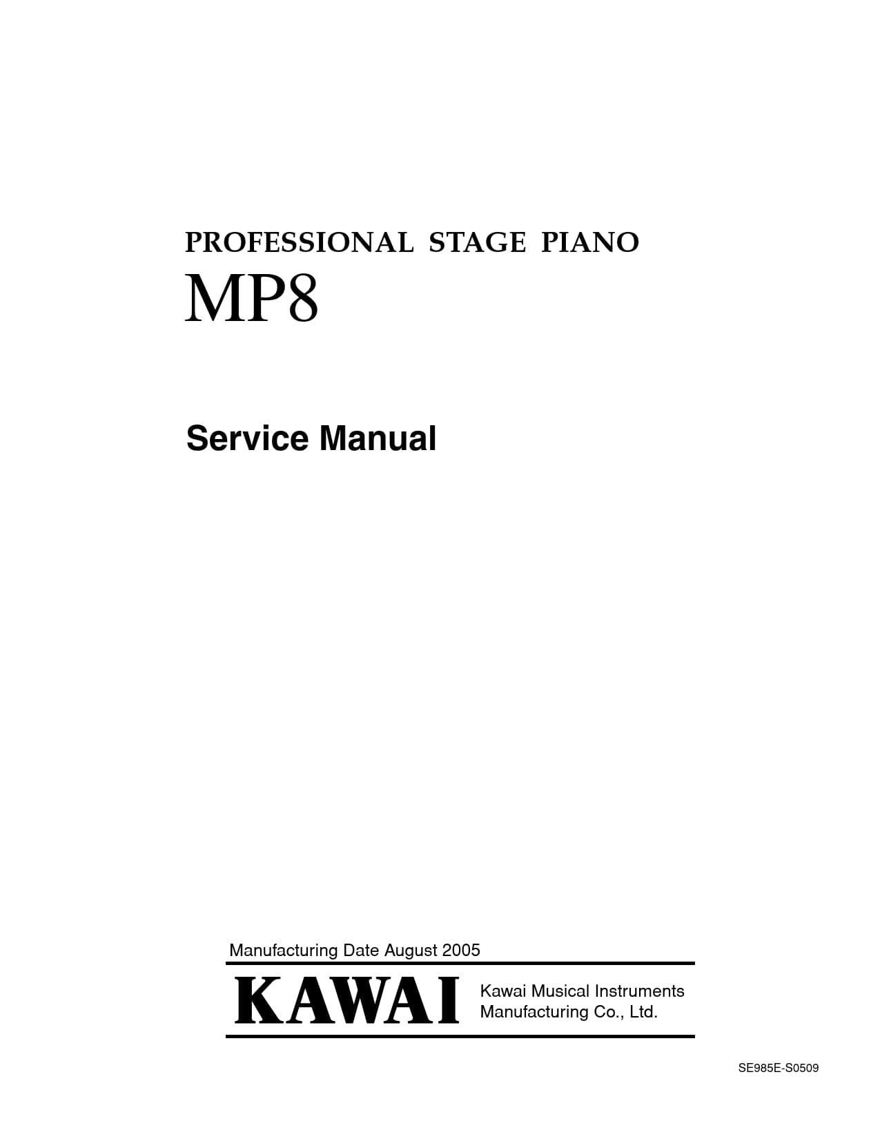MP8 Service Manual