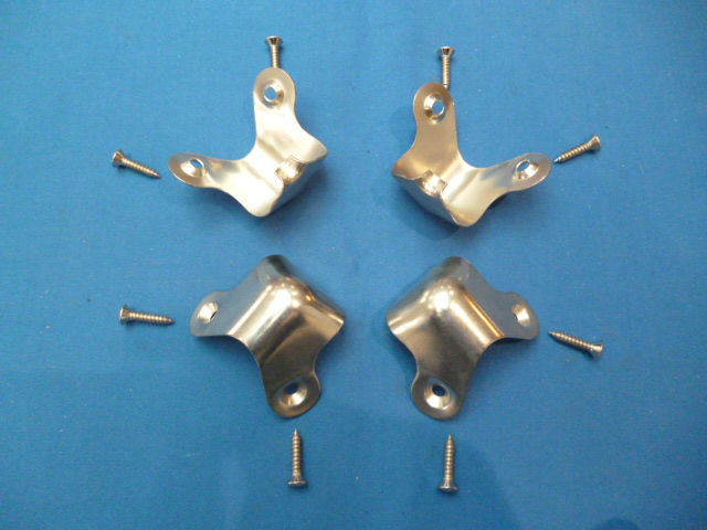 Suitcase cabinet corner (set of 4 with screws) With Lip