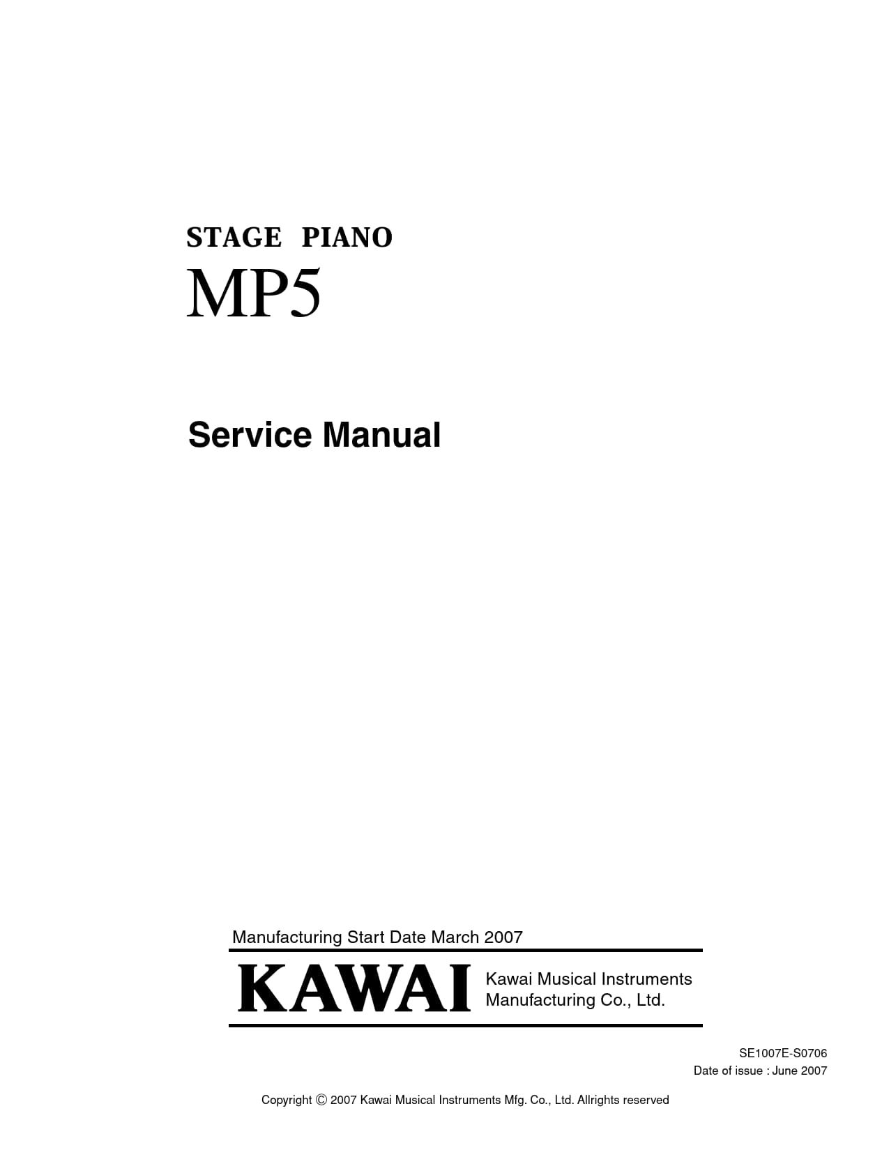 MP5 Service Manual