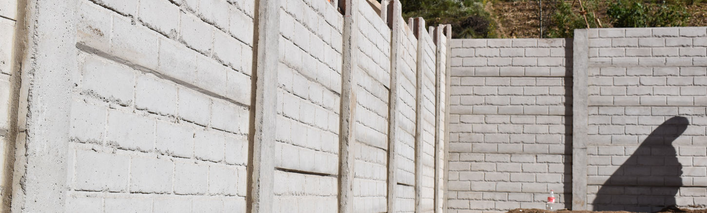 Muro prefabricado perimetral de concreto