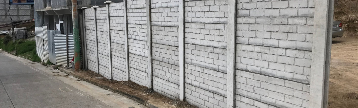 Muro prefabricado perimetral de concreto