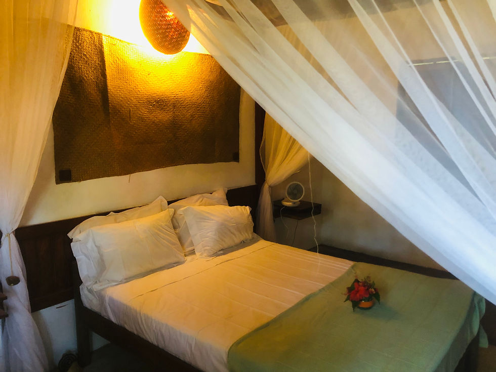 Spacious bed