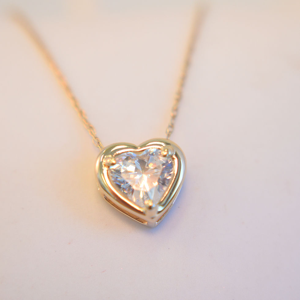 Thumbnail: Solitaire Heart Pendant