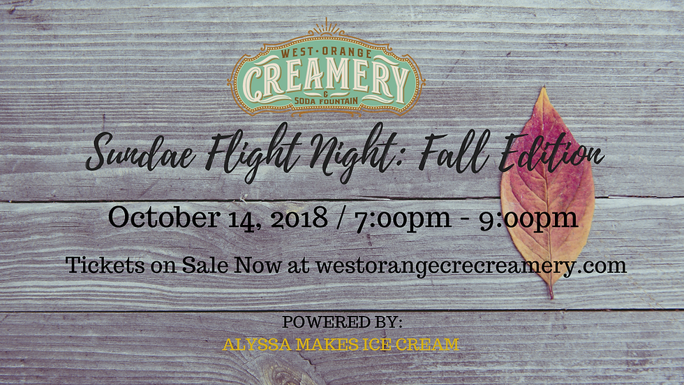 Sundae Flight Night - Fall Edition
