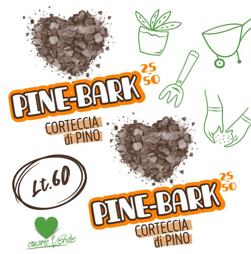 PURISSIMA CORTECCIA DI PINO ALTEA GRANULOMETRIA 25-40 MM SACCO 60 LT