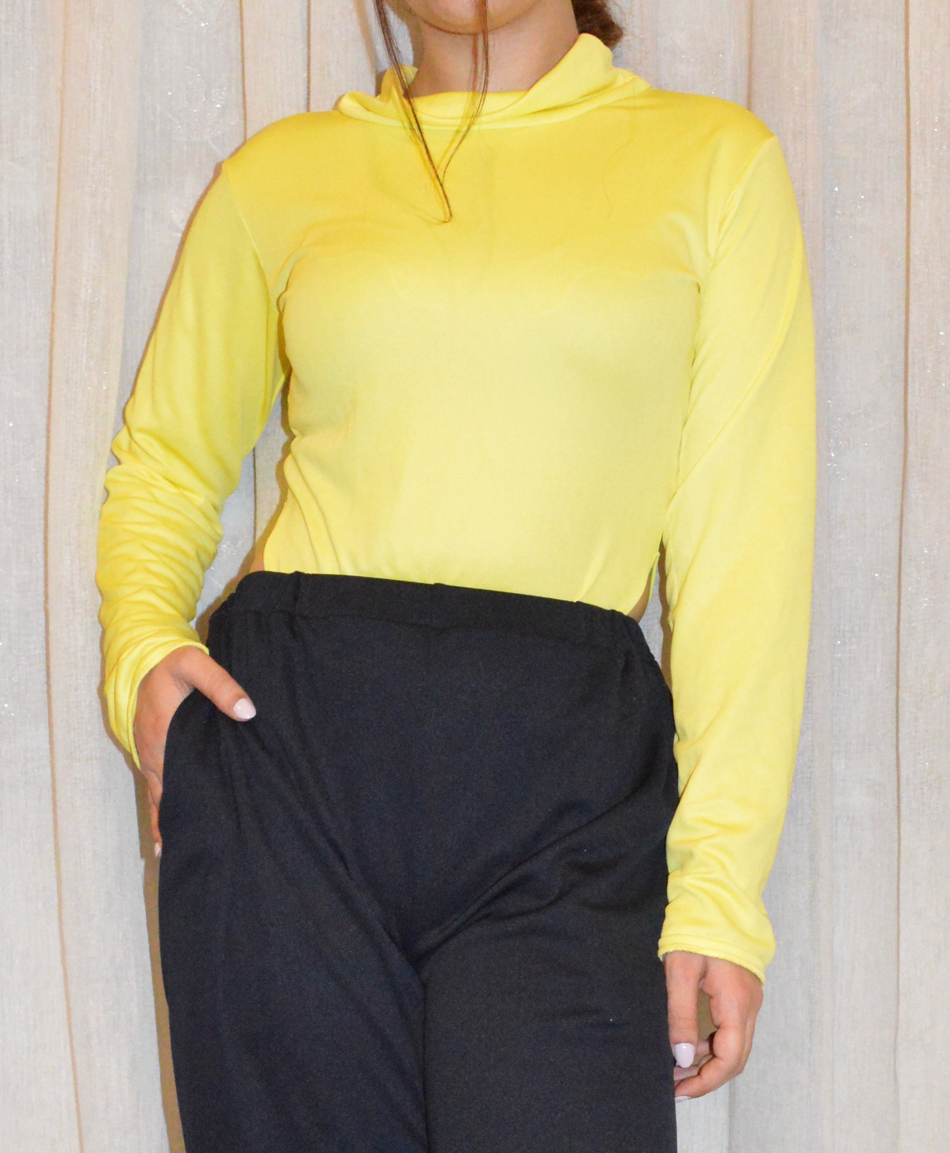 Angelina Neon Bodysuit - Yellow