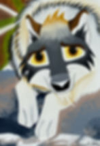 Thumbnail: Hannah's Art Cards - Wolf "Mr Balto" (Happy Birthday))