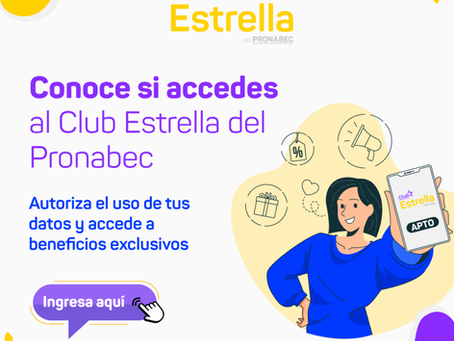 Un Reconocimiento a la Responsabilidad: Descuento Exclusivo para el Club Estrella PRONABEC