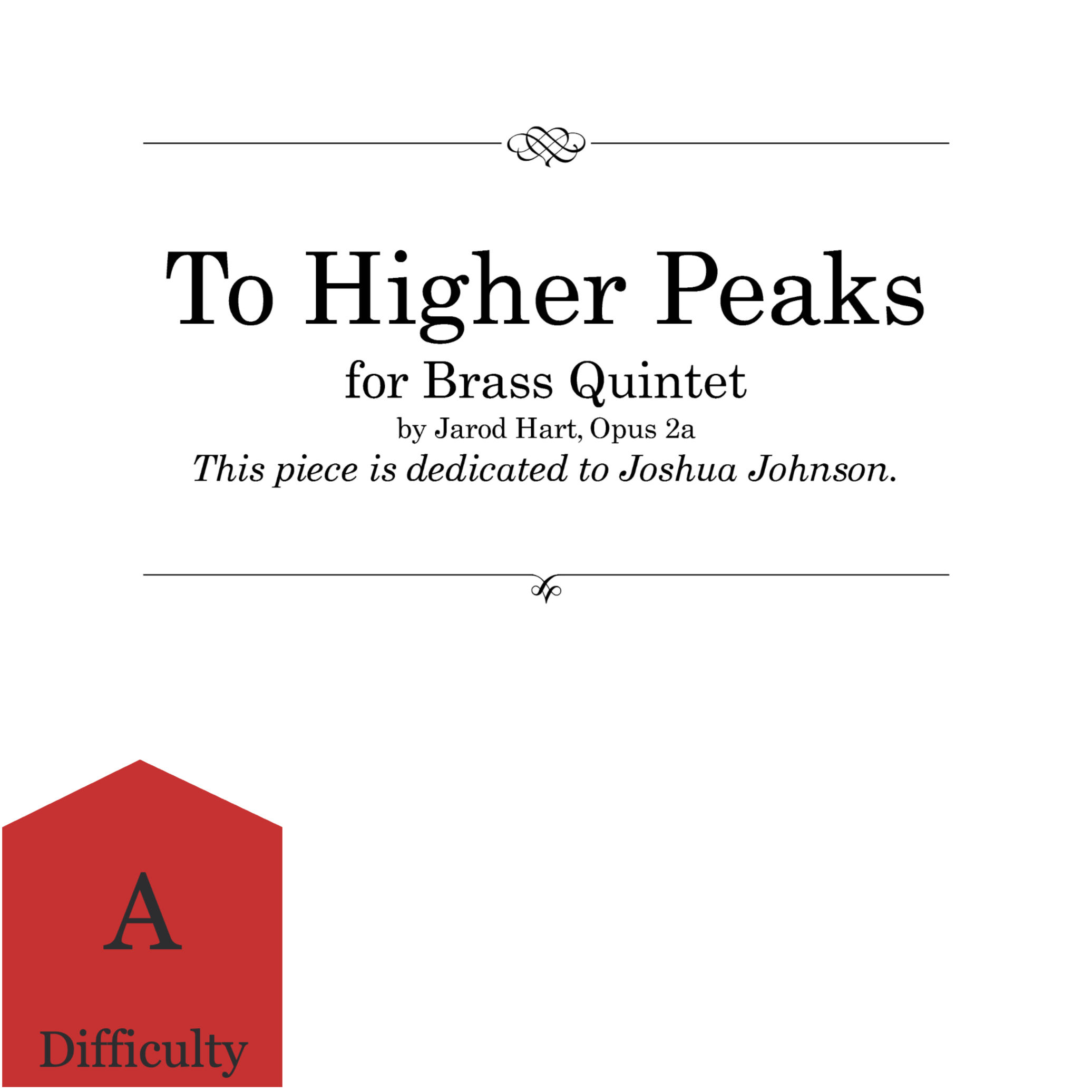 To Higher Peaks (Brass Quintet)