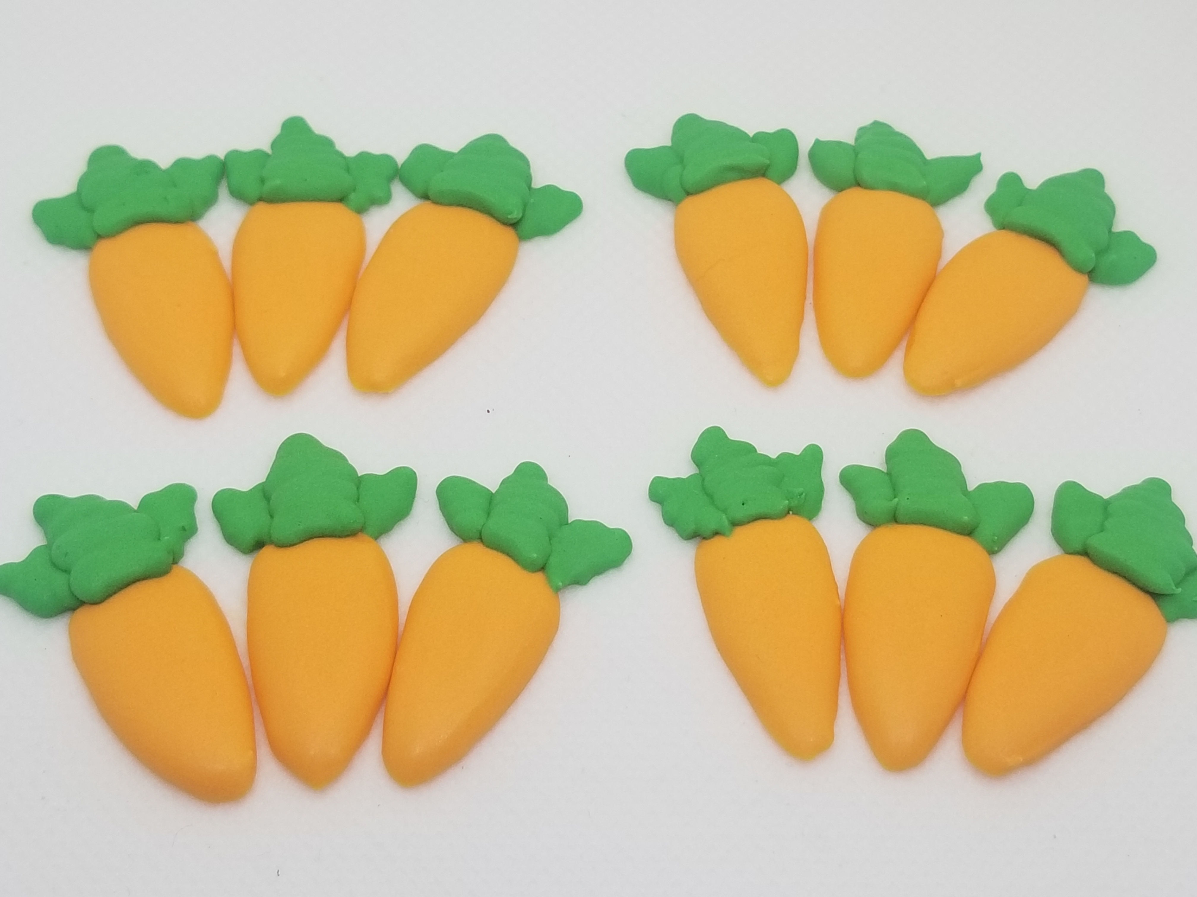 Royal Icing Carrots 