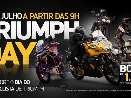 Triumph celebra a Semana do Motociclista com ação especial em todo o Brasil