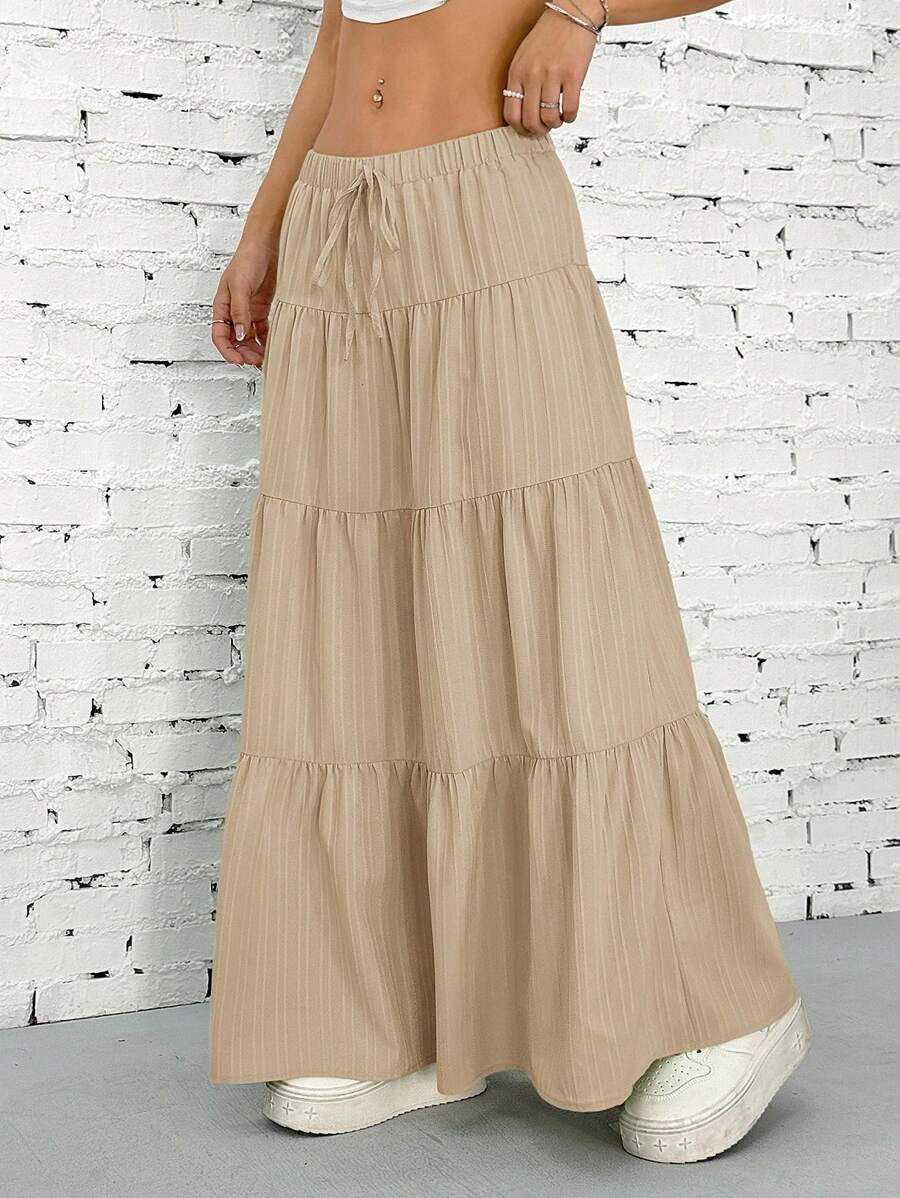 Thumbnail: Flowing Tiered Maxi Skirt
