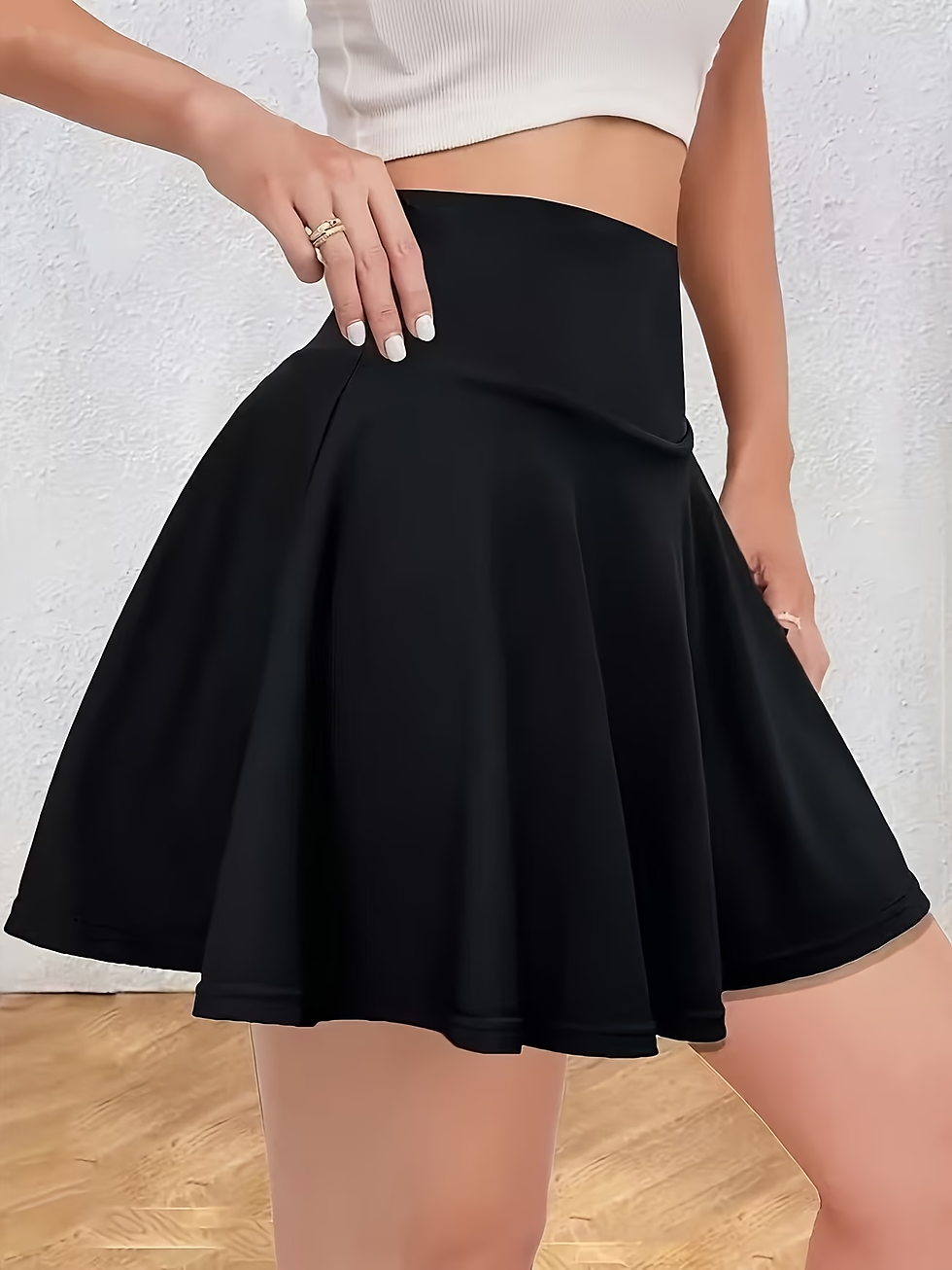 Thumbnail: Mini Skirt  Waist Sports Skort Built-in Shorts Suitable 