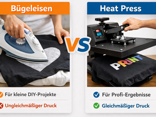 Bügeleisen oder Heat Press
