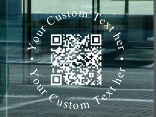 Personalisierte QR-CODE Aufkleber