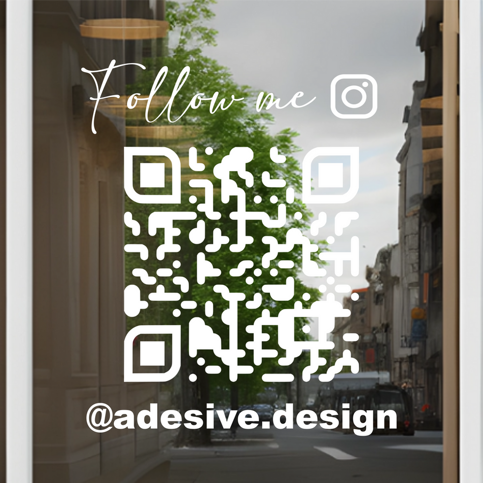 Instagram Vinyl Sticker Qr-Code