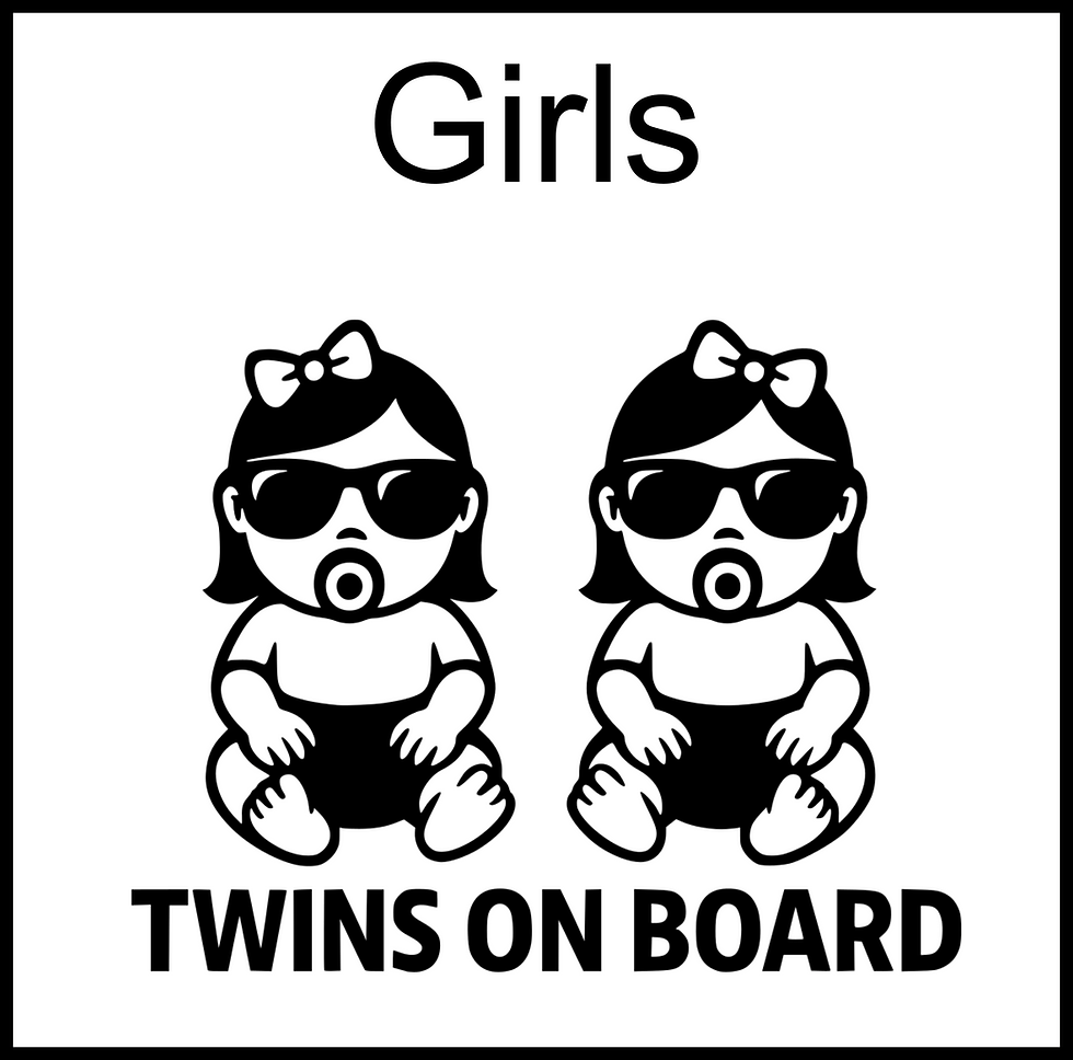 Thumbnail: Twins Aufkleber Personalisierte