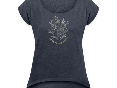 Höre auf dein Herz / Listen to your heart - Shirt Design als friendly reminder