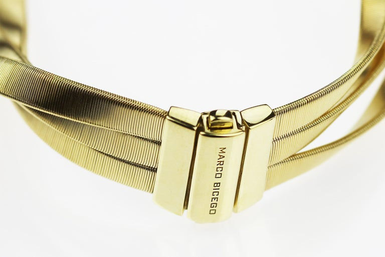 Thumbnail: Marco Bicego Marrakech Supreme Three-Strand Bangle/Bracelet 18 karat Yellow Gold