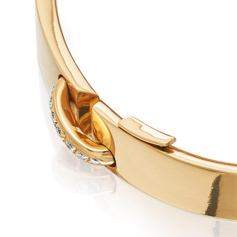Thumbnail: Chaumet Paris French, Liens Évidence Diamond Bangle Bracelet 18 Carat Gold
