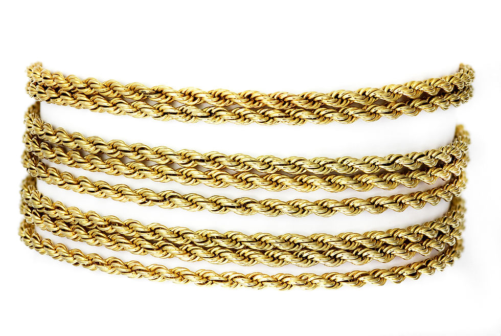 Thumbnail: Victorian Antique 7.70ct Citrine Bracelet in 14/15ct Gold with Rope Chains