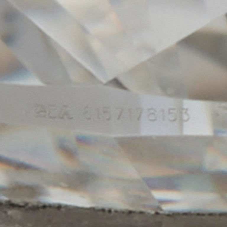 Thumbnail: GIA Certified Diamond 2.01 Carat Each GVS1 Solitaire Single Stone Heart Earrings