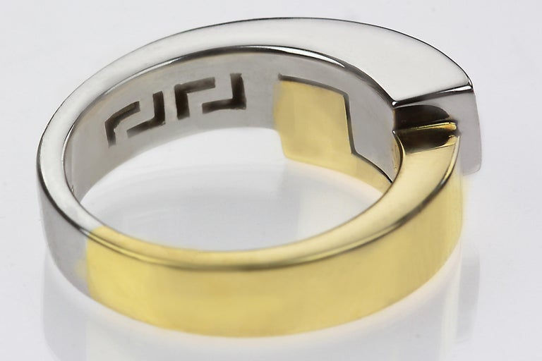 Thumbnail: French Diamond Ring in 18 Carat Yellow and White Gold