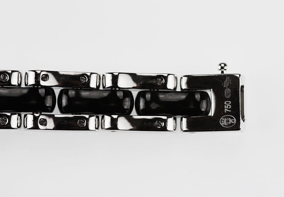 Thumbnail: Chanel Premiere Watch in 18 K Gold Black Ceramic & Diamonds, Octagonal Design