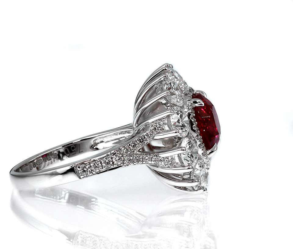 Thumbnail: GRS Certified Natural Pigeon's Blood Red Ruby 'Burma/Myanmar, Mogok' 3.0ct Ring