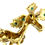 Thumbnail: Retro 1960s Stylized 3D Poodle/Puppy/Dog Pin/Brooch in 18 Karat Gold & Turquoise
