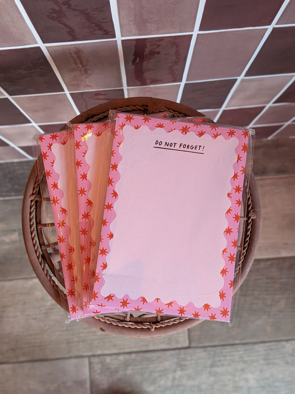 A6 Do Not Forget Notepad