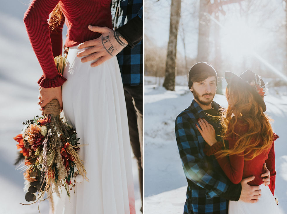 winter wedding photography