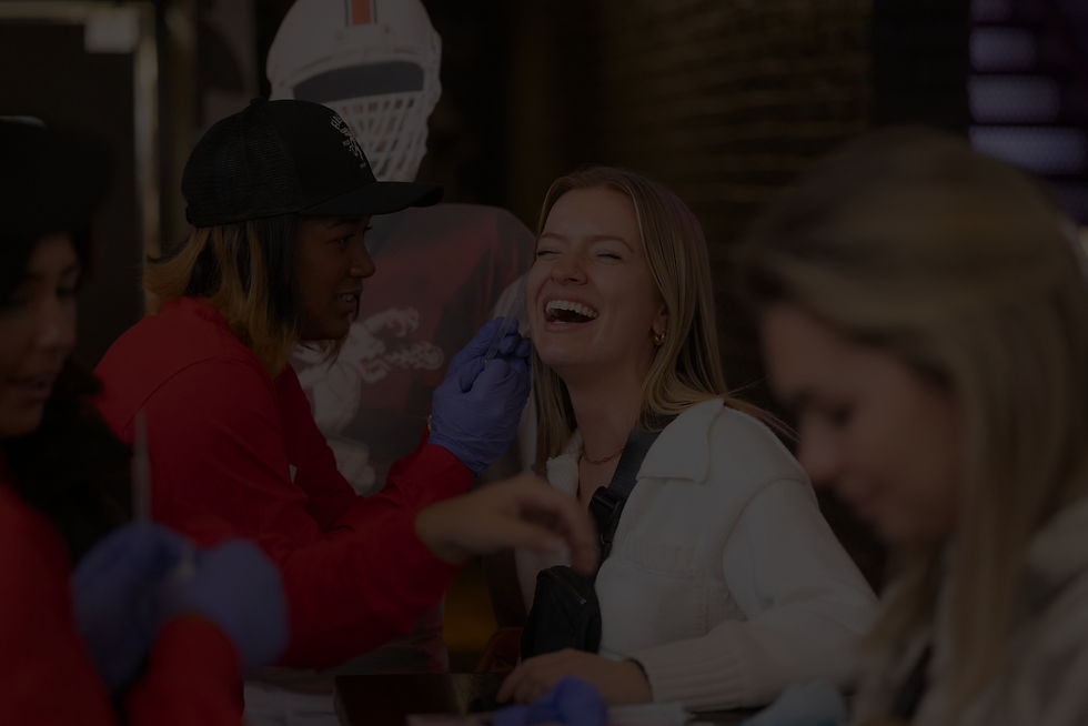 Tear collection at a rival sporting event for Fireball Whisky brand promotion campaign.