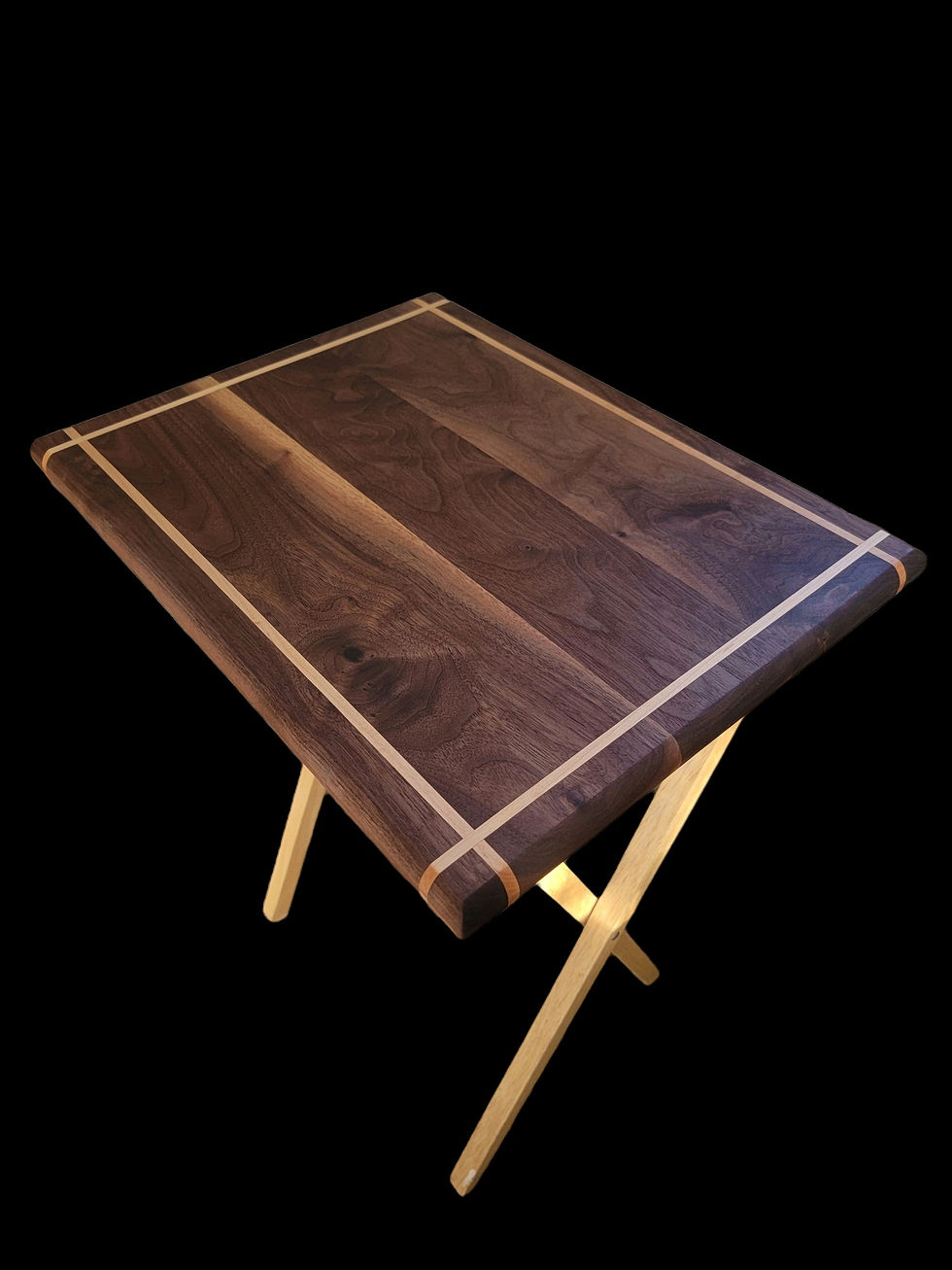 Thumbnail: Foldable Side Tables With Portable Storage Rack