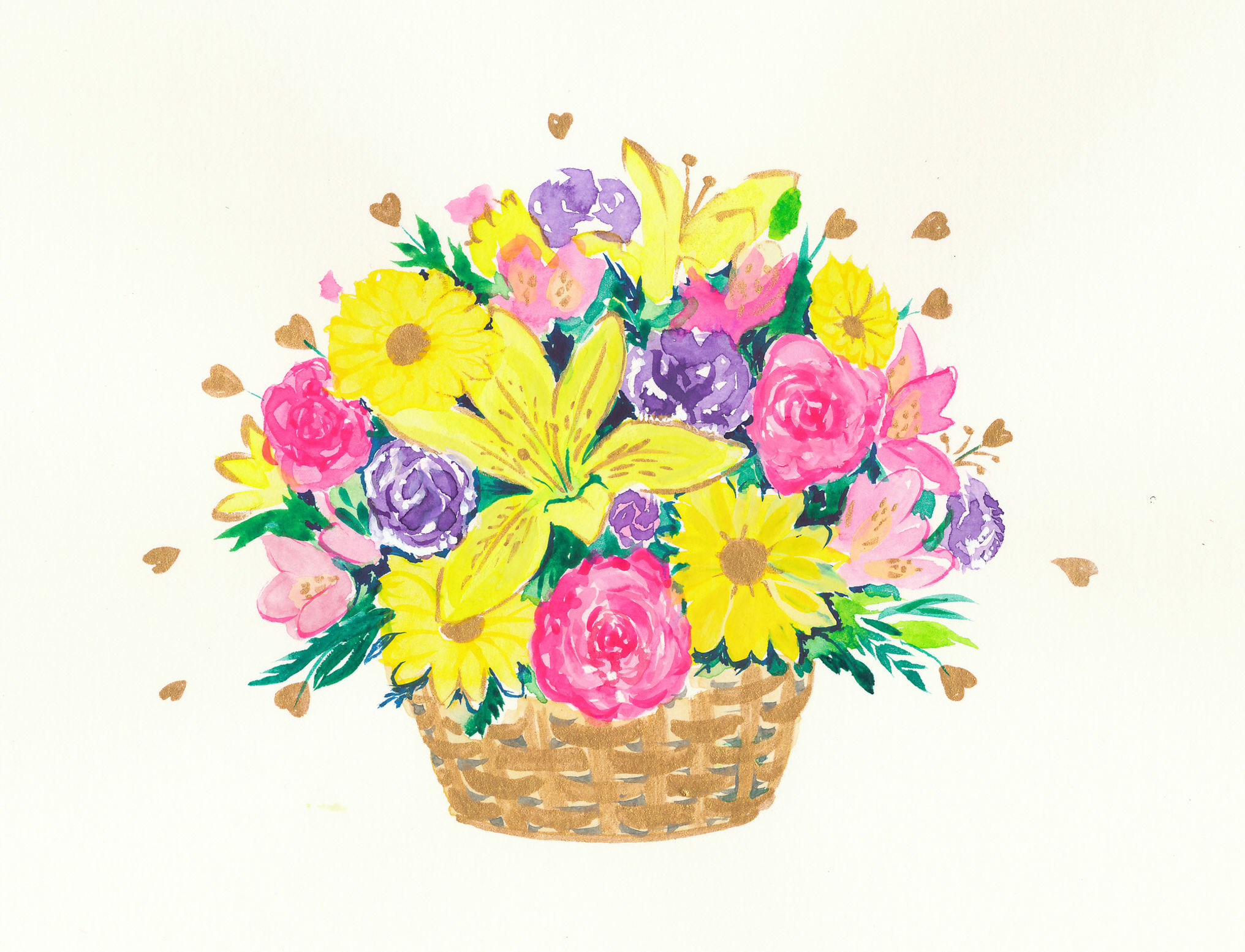 Basket of Flowers