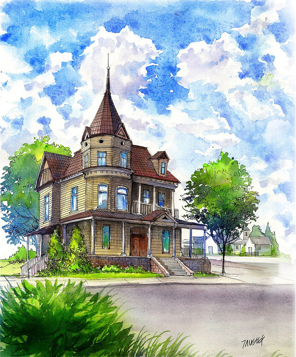 Victorian House Illustration