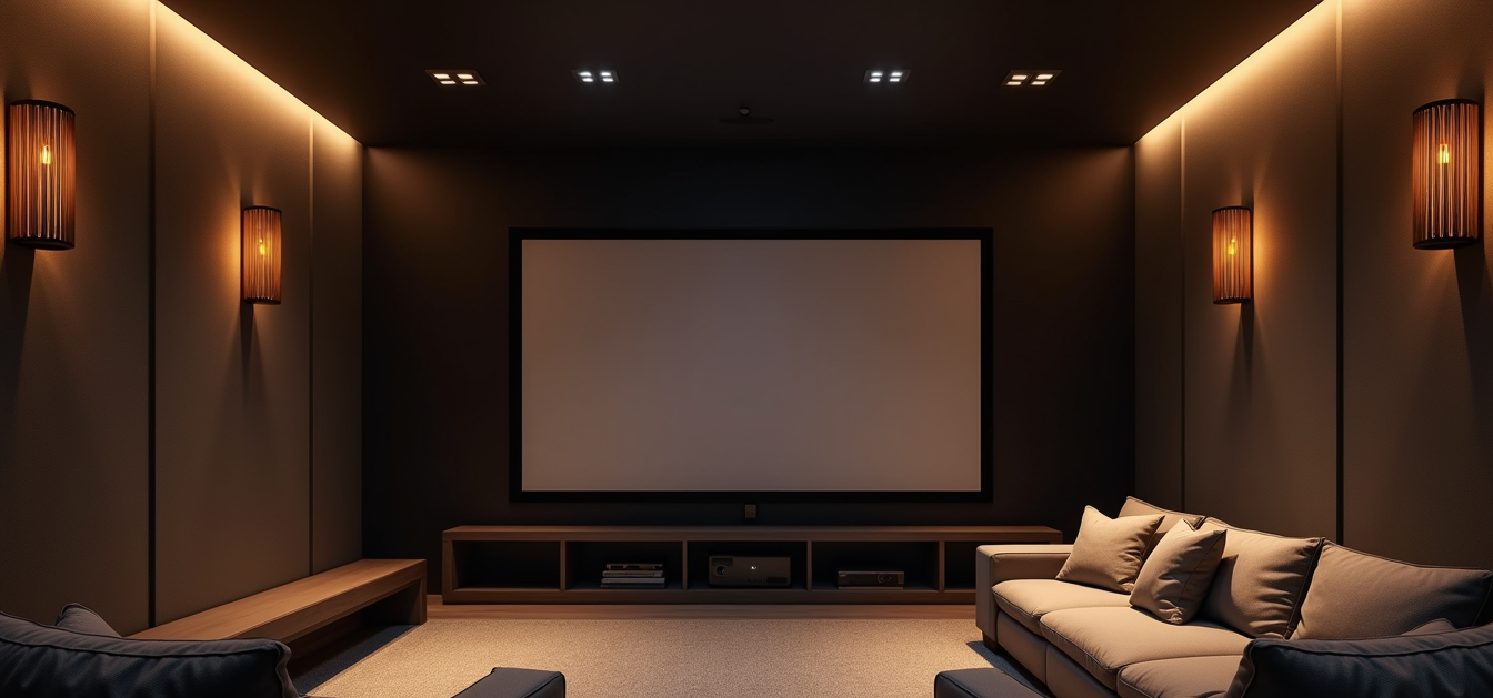 Surround sound home theater installed in a Garner, NC home by NC Home Audio Solutions